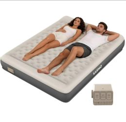 Air Mattress Queen with Wireless Battery Pump, TPU Blow Up Mattress Strong Support All Night, No Frequent Inflation ,Inflatable Air Bed for Home Guest