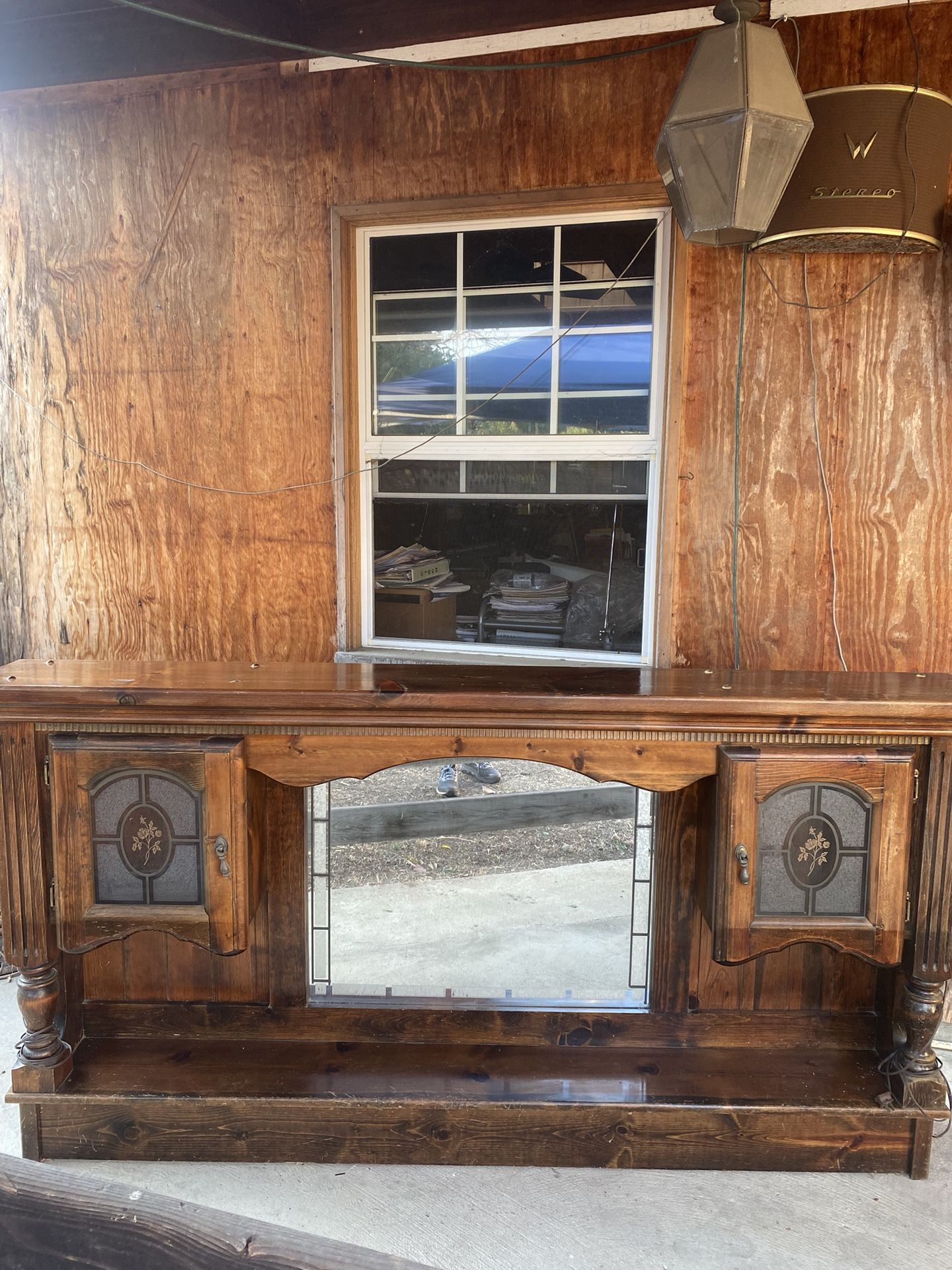 King Size Mirrored Head Board