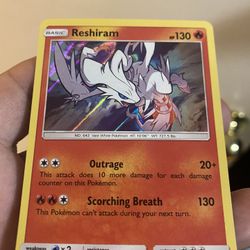 Pokémon Reshiram Holo Card 
