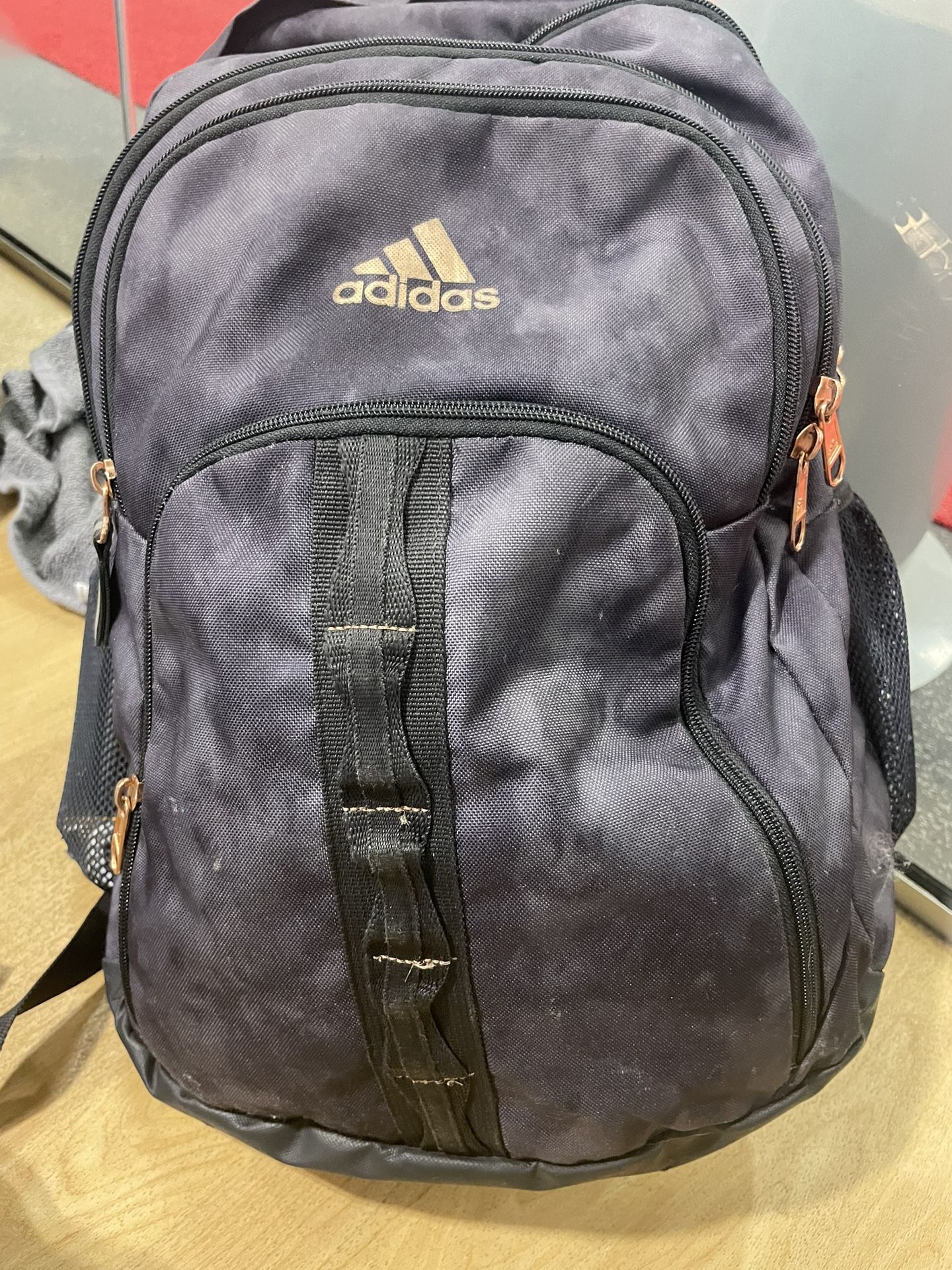 Adidas 6 Backpack, Stone Wash Carbon/Rose Gold