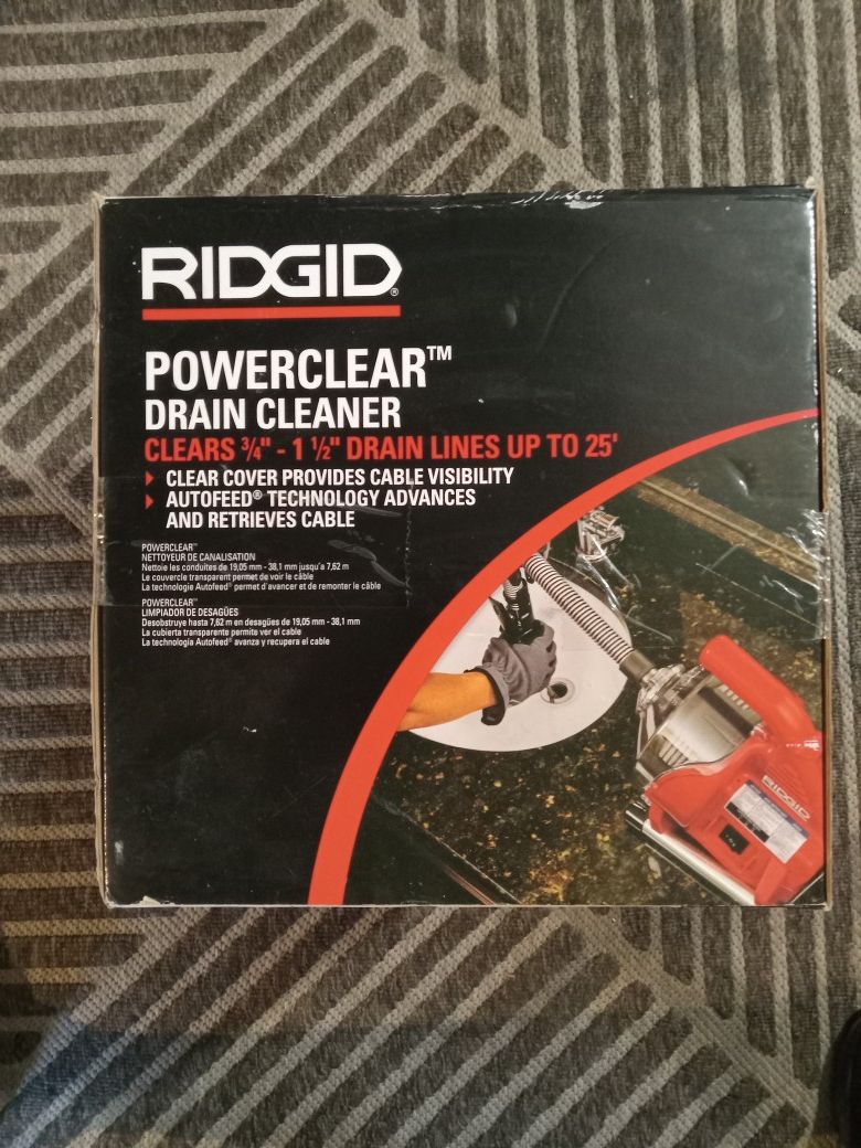 Ridged PowerClean Drain Cleaner