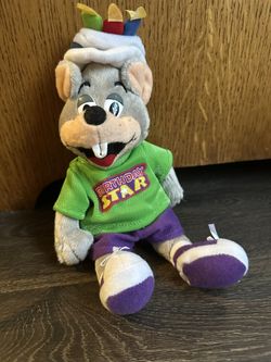 My Birthday Chuck E Cheese Plush Birthday Star Mouse 2008 Plush 10”