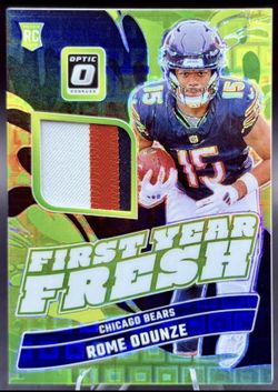 2024 Donruss Optic Football — ROME ODUNZE —First Year Fresh Patch /25 RC MINT 🔥