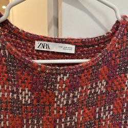 Zara Red Business Wear Blouse 