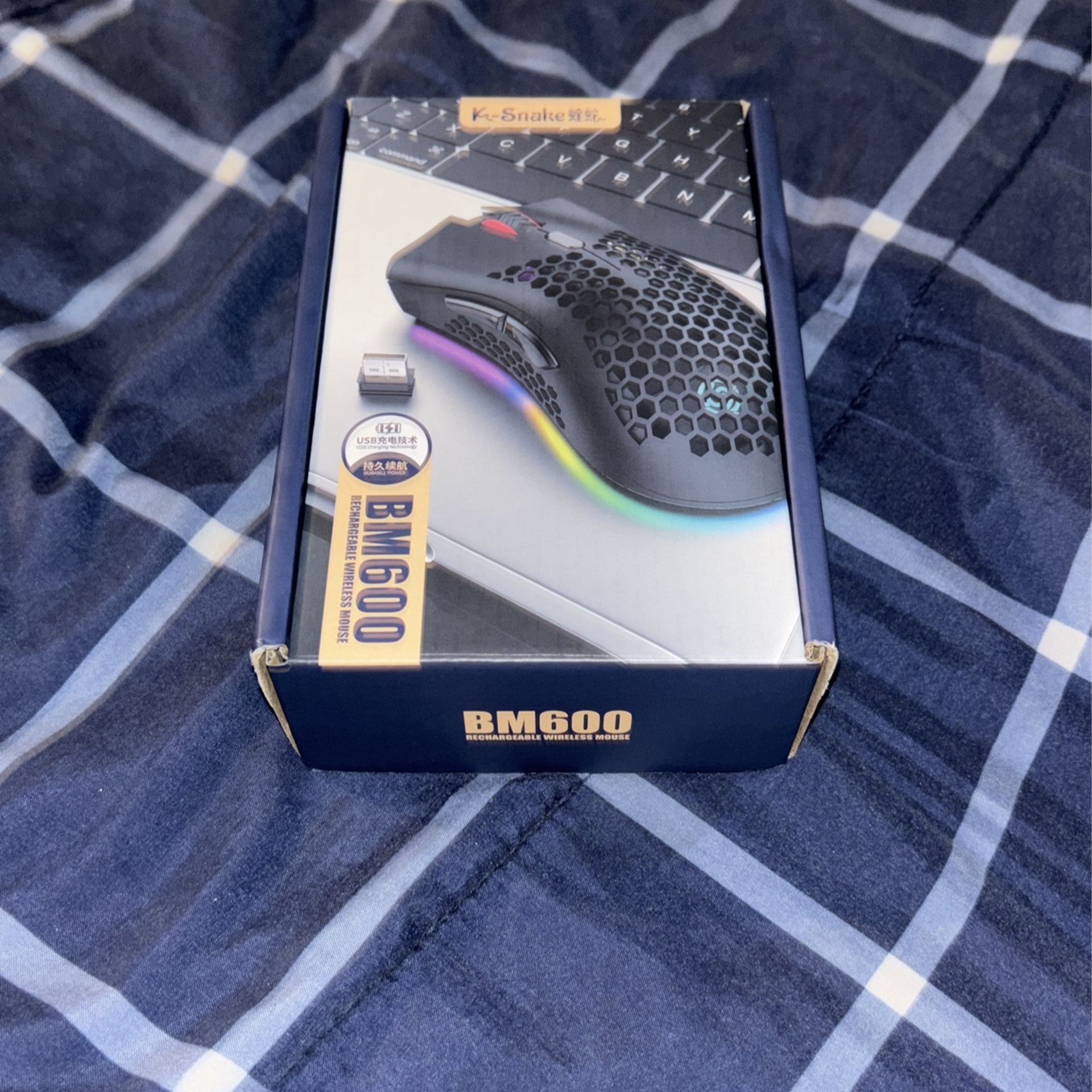 Wireless Mouse With LED (No Charger)