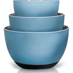Juego de 3 cuencos de acero inoxidable 🏷️Set of 3 stainless steel bowls