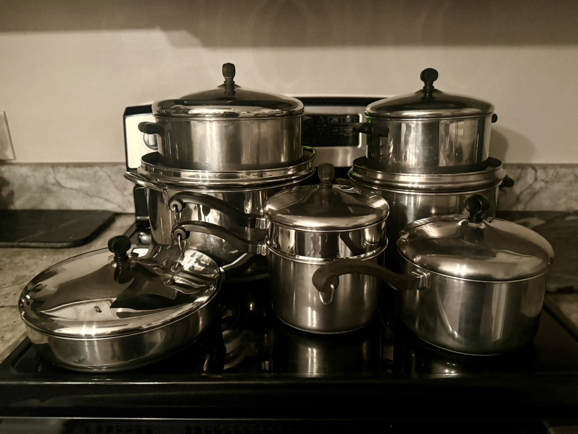 Vintage Farberware Stainless Steel 15 Peice Set