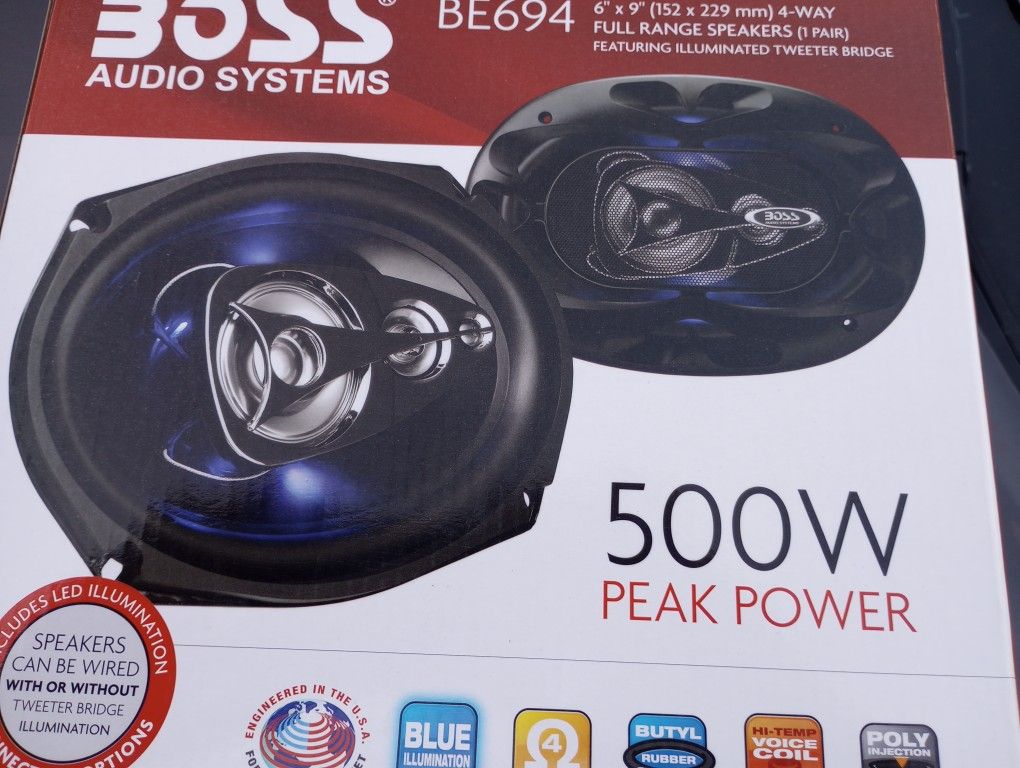 500 Watt Boss Speakers