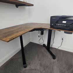Office table - L-Shaped Electric Standing Desk