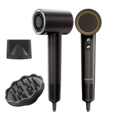 Hyspeedh Hair Dryer with 110K RPM High Speed 1400w Motor for 2-5min Fast Dry - Pearl White