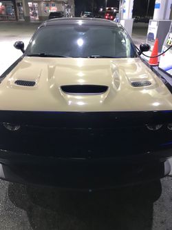 Sand Color HellCat Hood Dodge Challenger