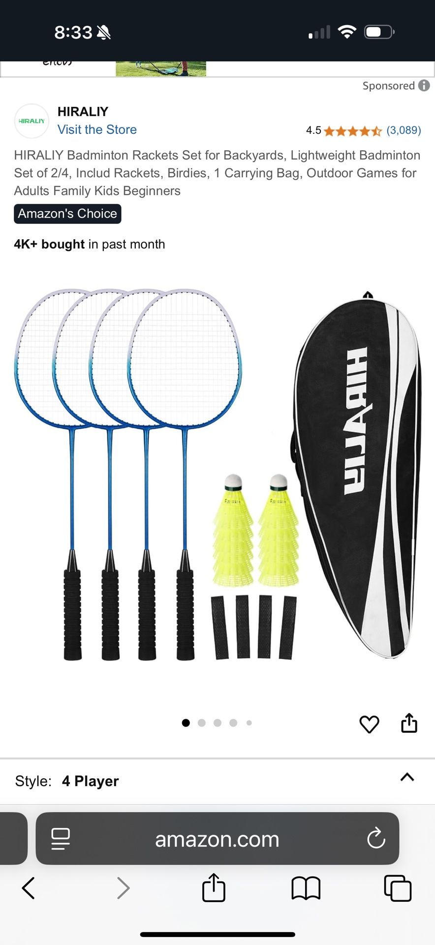 Brand New  Badminton Set 