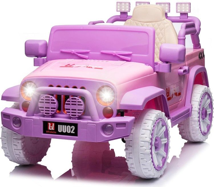 u URideon Kids 12V Ride On Truck, Battery Powered Electric Ride