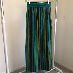 1960s Ugly But Eye catching San Francisco Hippy Bohemian Flower Child Skirt Vintage