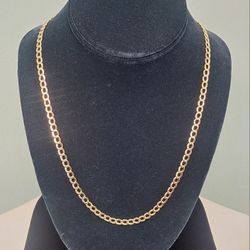 24" CURB CHAIN 14K YG / 9.1G