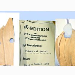 Maison Margiela x H&M Deconstructed Suede Jacket Heavy Puff Sleeve Rare