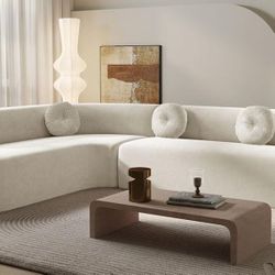 122" Large Curved Sectional sofa