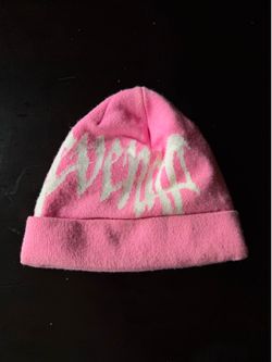 revenge neon pink beanie - one size