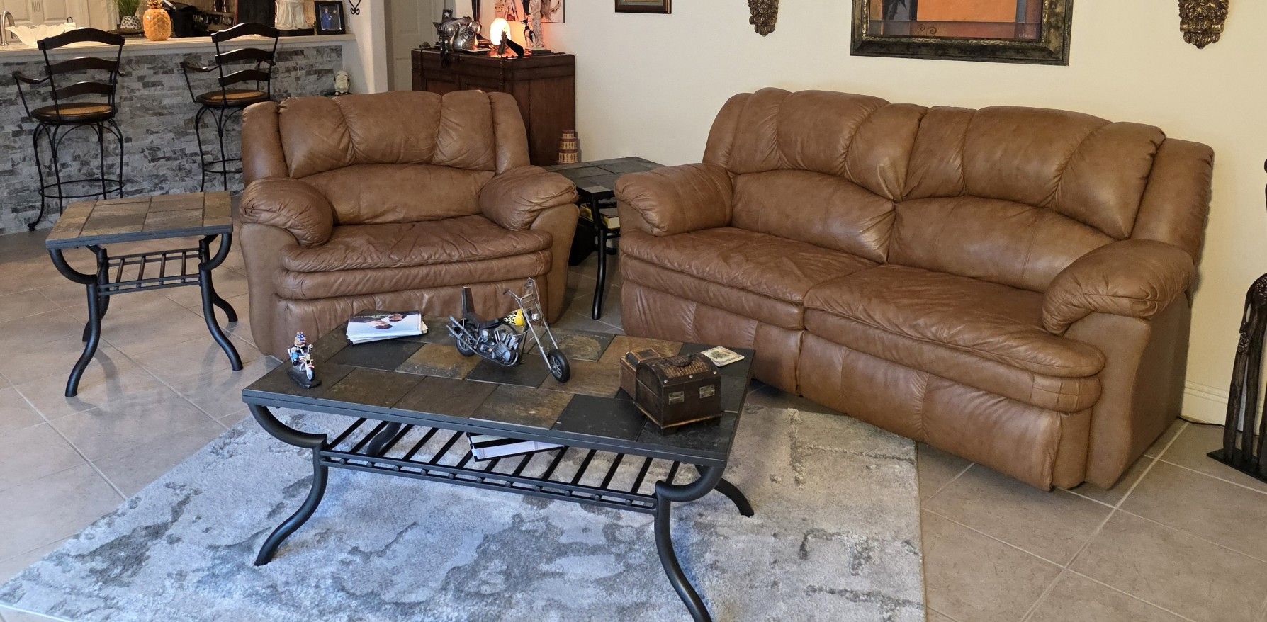 Family Room Couch & End Tables