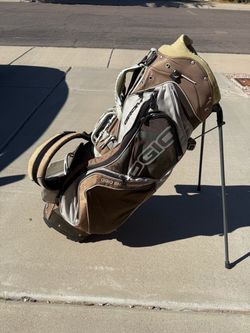 OGIO Grom Golf Bag Stand 8 Way Divider Black Woode System Used