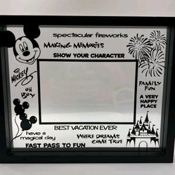 Disney Parks Glass Picture Frame