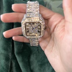 Moissanite Cartier Watch 