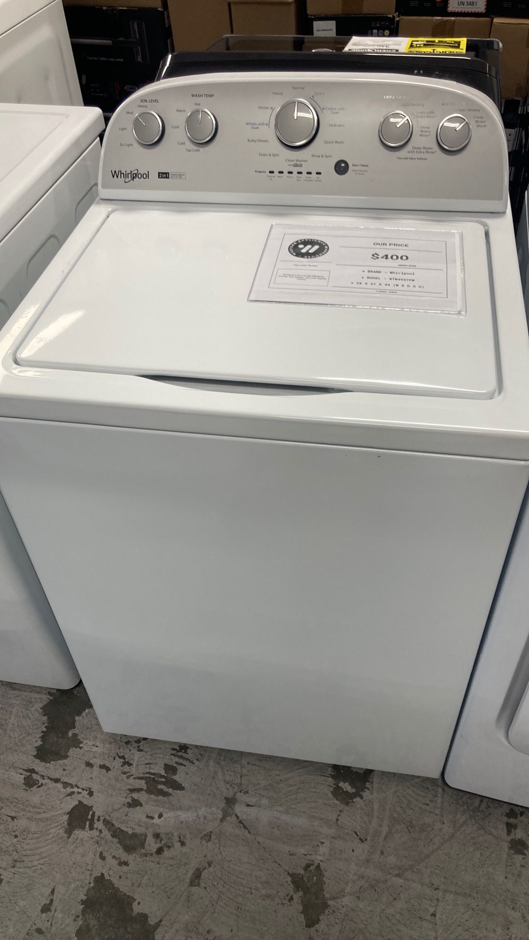 Whirlpool 2 In 1 Agitator Washer