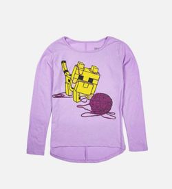 MineCraft Girls Purple Top