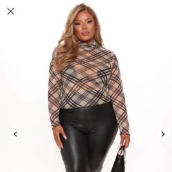 FASHION NOVA- NWT- Women's 2X sheer top