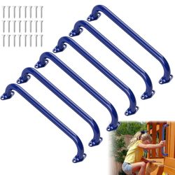 17.3 Inch Safety Playground Handles Metal Kids Indoor Outdoor Climbing Monkey Bars Swing Set Accessories Grab Handle Playset Hand Grips for Playhouse,