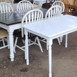 White Farmhouse Dining Table (Small) 47x29/ Country Living/ Rustic 