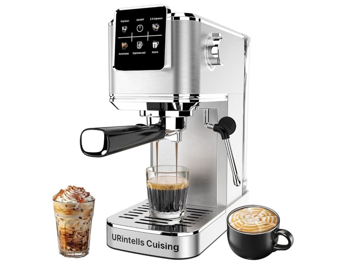 Espresso Machine 20 Bar,Touch Screen Espresso Maker with Steam Milk Frother(NEW)retail:$109