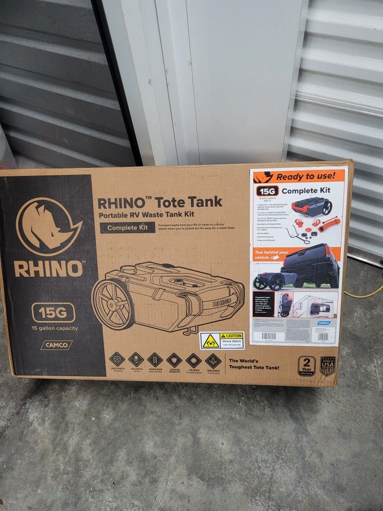 RV Rhino Tote Tank 15 Gallon NEW