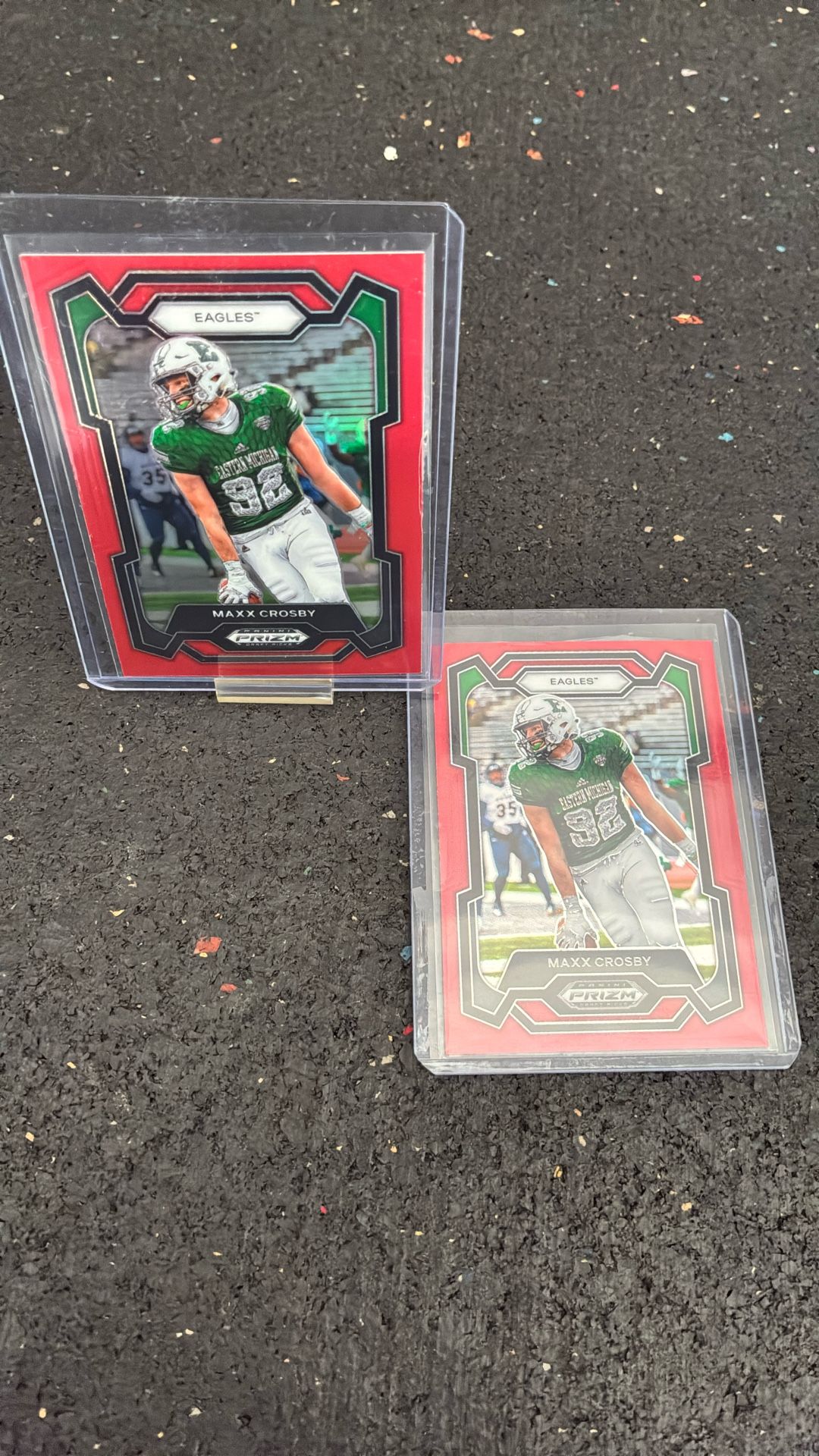 Maxx Crosby 2024 Panini Prizm Draft Picks Prizms Red (#053 And #91/299)