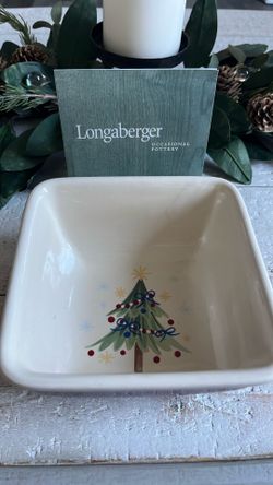 Longaberger Christmas candy dish (retired)