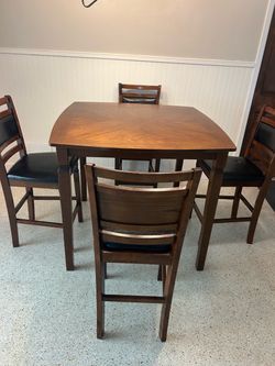 Dining table and chairs