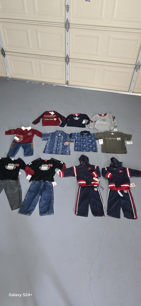Brand New Boy's Clothes For 2T-4T. All For $40.
