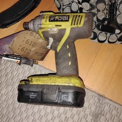 Ryobi Drill Lithium Battery 18v Cordless 1/2