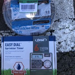 SPRINKLER TIMER WITH 50 FEET CABLE BRAND NEW