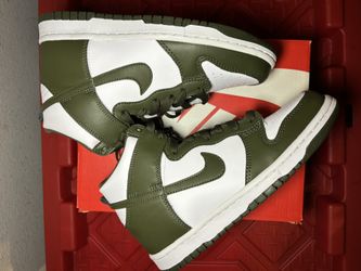 Nike dunk high (gs) cargo khaki size 5y