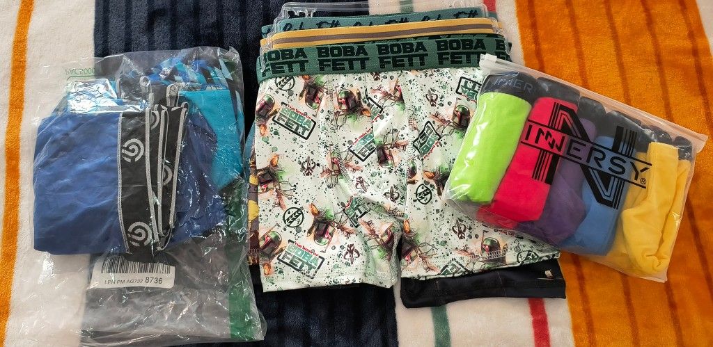 Boys Boxer Briefs 13 Brand New Pair M 8-8/10
