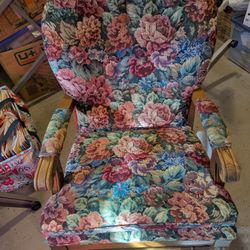 Floral Rocking Chair