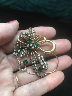 Signed M & S brooch/pendant 1/20 12k GF