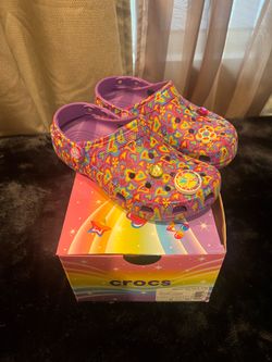 Excellent Condition Lisa Frank Crocs Size Women 6