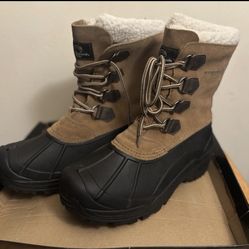 New Weatherproof Traverse Il Leather Boot Thinsulate Faux Fur Mens Size 12 Warm Lining 