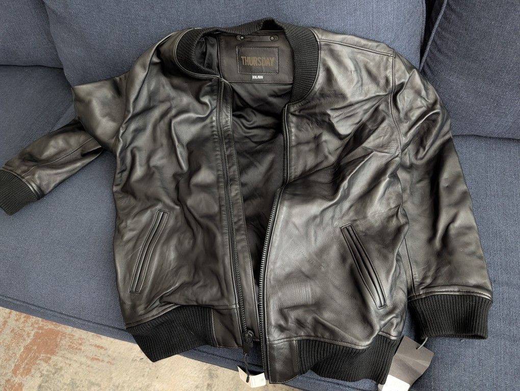 Thursday Boots - Leather Bomber Jacket - XXL