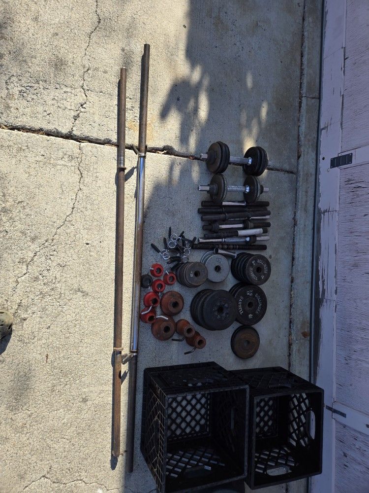 Assorted Weightlifting Equipment