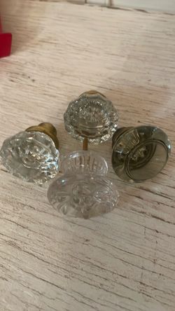 Glass Doorknobs, Lot of 4