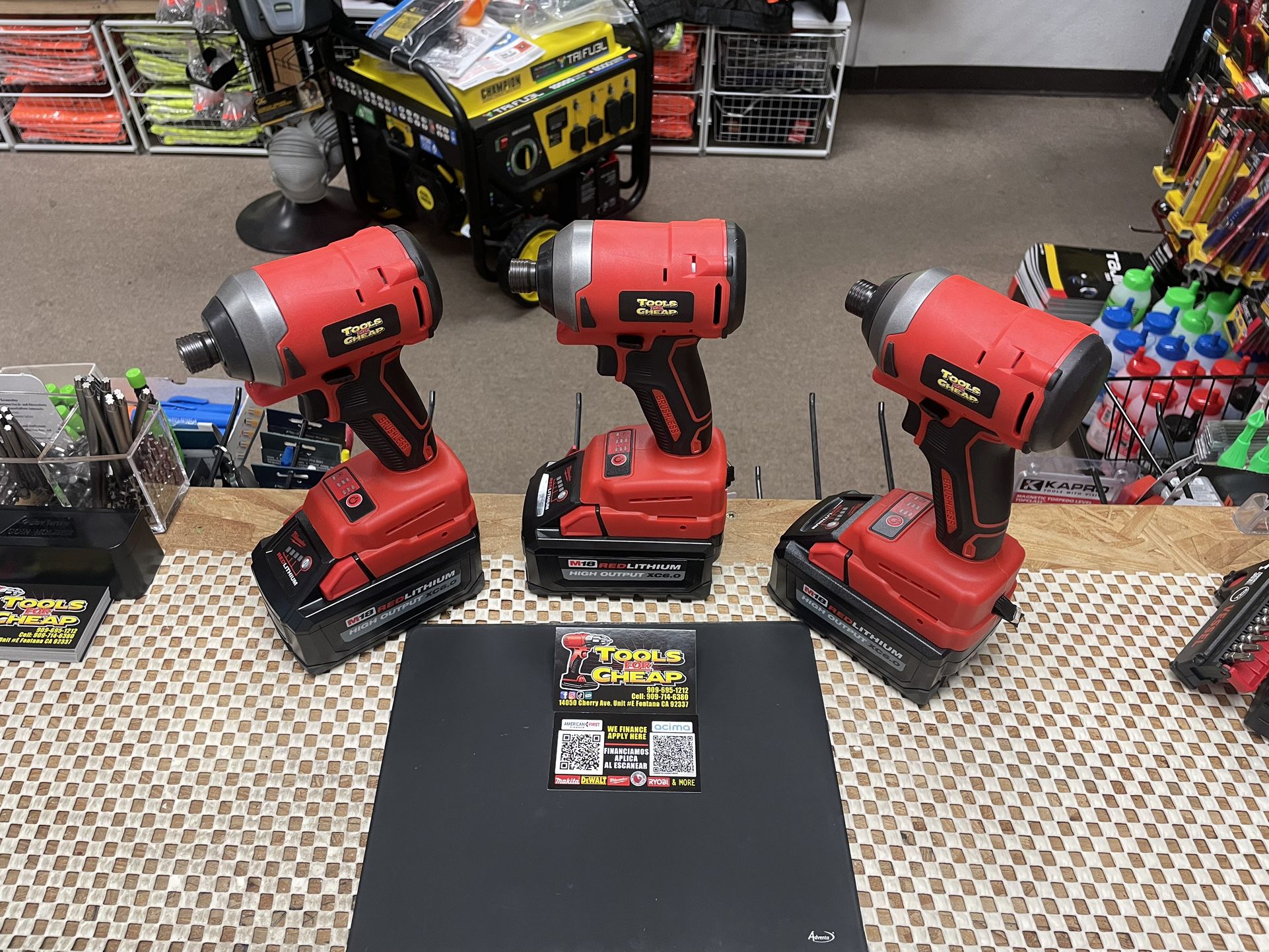 CORDLESS IMPACT DRIVER ( Tool Only ) $69 Each. ( Compatible With M18 Milwaukee Batteries )