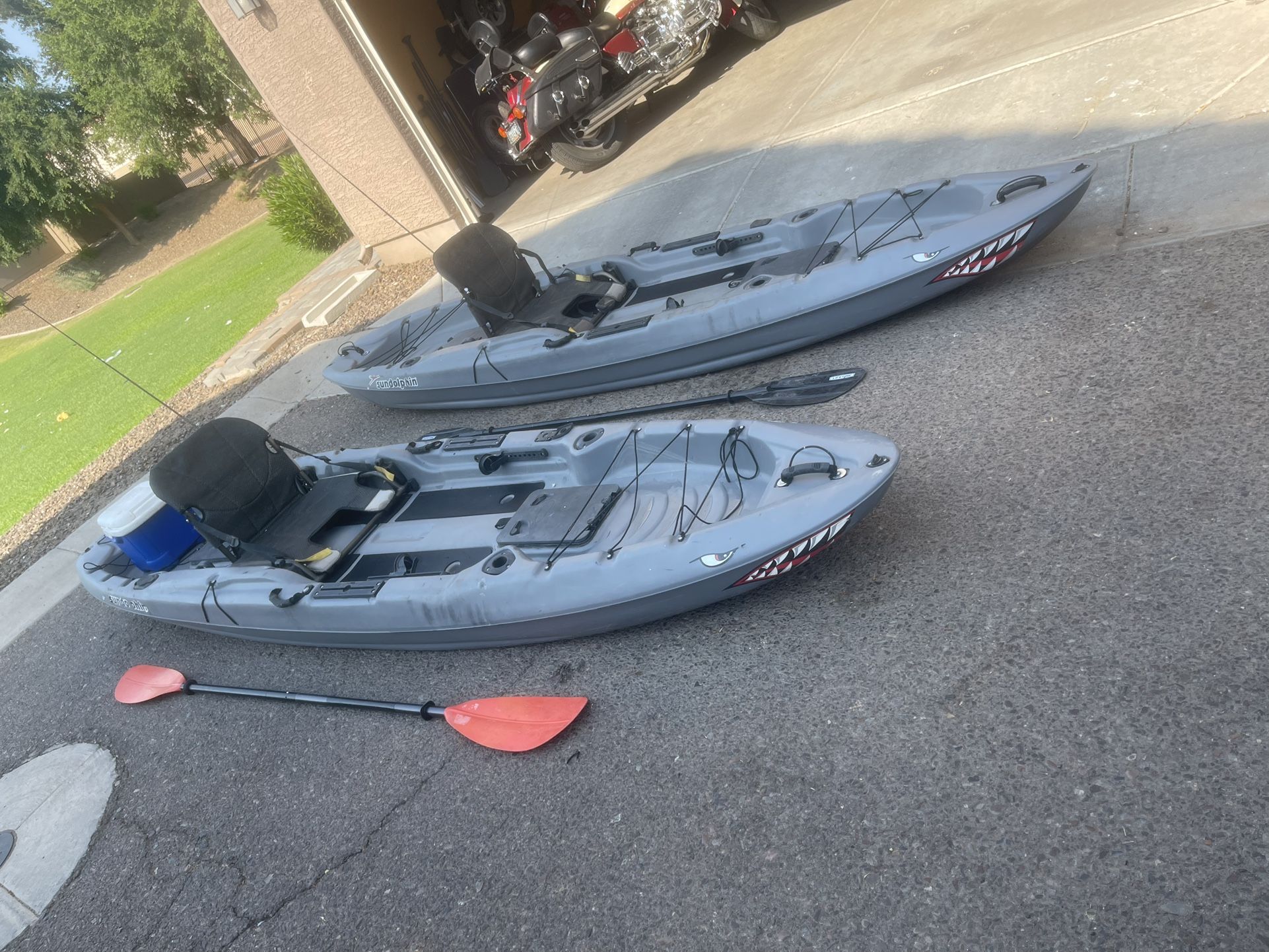12 Ft Fishing Kayaks. ( Just One Available!!!)))